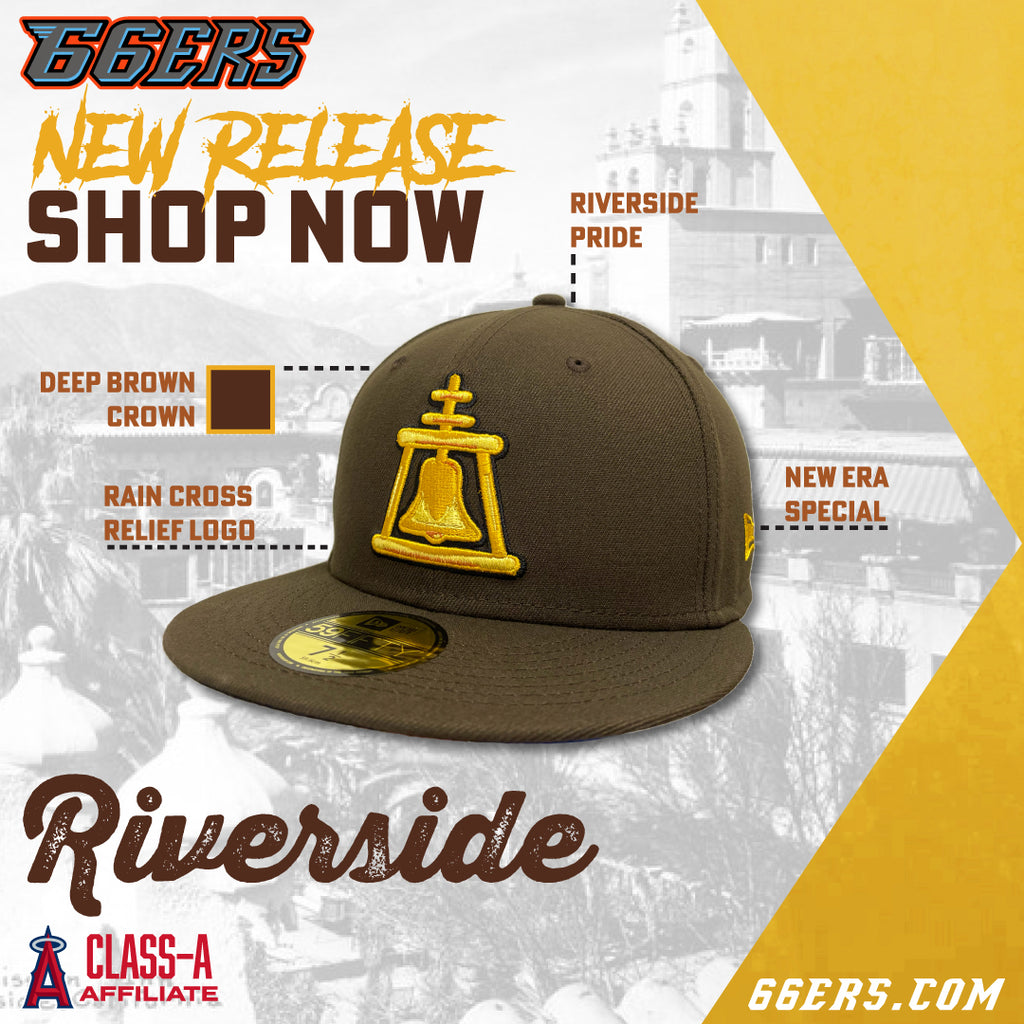 Riverside Mission Hat with yellow/black Cross