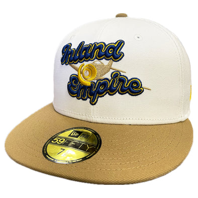 Inland Empire 66ers of San Bernardino Navy & Brown Warhawk 59Fifty Cap